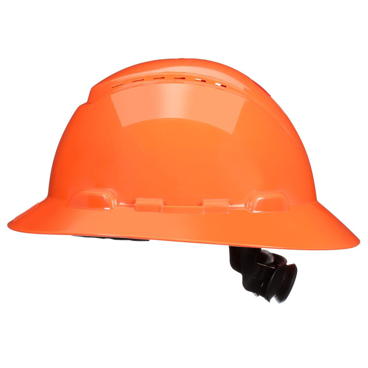 3M H-806SFV-UV SecureFit Full Brim Hard Hat, Orange, Vented, 4-Point Ratchet Suspension with UVicator Sensor (7100239993)  - (20 Pack) - 2