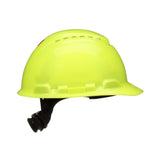 3M H-709SFV-UV SecureFit Vented Cap Style Hard Hat, Hi-Vis Yellow, Uvicator Sensor, 4-Point Ratchet Suspension, ANSI Z89.1 (7100239995)  - (20Pack) - 2