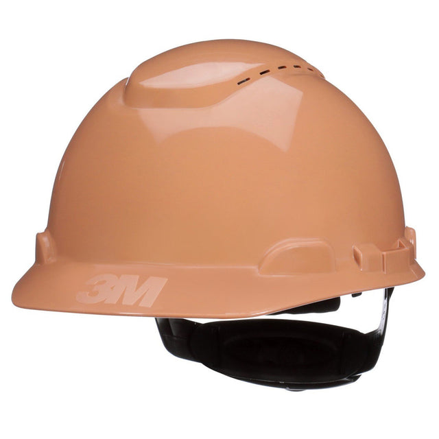 3M H-711SFV-UV SecureFit Vented Cap Style Hard Hat, Tan, 4-Point Ratchet Suspension, Uvicator Sensor, ANSI Z89.1 (7100239997)  - (20Pack)