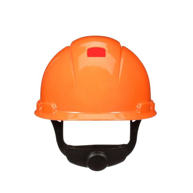 3M H-706SFR-UV SecureFit Orange Non-Vented Cap Style Safety Helmet with Uvicator Sensor, 4-Point Ratchet Pressure Diffusion Suspension, HDPE, ANSI Z89.1 (7100239998)  - (20 Pack)