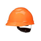 3M H-706SFR-UV SecureFit Orange Non-Vented Cap Style Safety Helmet with Uvicator Sensor, 4-Point Ratchet Pressure Diffusion Suspension, HDPE, ANSI Z89.1 (7100239998)  - (20 Pack) - 2