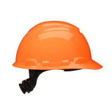 3M H-706SFR-UV SecureFit Orange Non-Vented Cap Style Safety Helmet with Uvicator Sensor, 4-Point Ratchet Pressure Diffusion Suspension, HDPE, ANSI Z89.1 (7100239998)  - (20 Pack) - 4