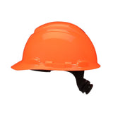 3M H-706SFR-UV SecureFit Orange Non-Vented Cap Style Safety Helmet with Uvicator Sensor, 4-Point Ratchet Pressure Diffusion Suspension, HDPE, ANSI Z89.1 (7100239998)  - (20 Pack) - 5