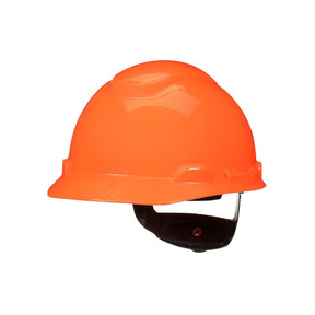 3M H-707SFR-UV SecureFit Hi-Vis Orange Non-Vented Cap Style Hard Hat with Uvicator and 4-Point Ratchet Suspension (7100239999)  - (20Pack)