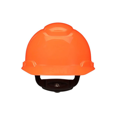 3M H-707SFR-UV SecureFit Hi-Vis Orange Non-Vented Cap Style Hard Hat with Uvicator and 4-Point Ratchet Suspension (7100239999)  - (20Pack) - 3