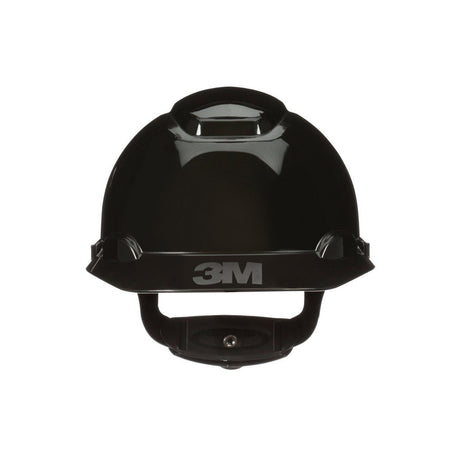 3M H-712SFR-UV SecureFit Black Non-Vented Cap Style Safety Helmet with Uvicator Sensor, 4-Point Pressure Diffusion Ratchet Suspension, ANSI Z89.1 (H-712SFR-UV) (7100240001)  - (20Pack) - 2