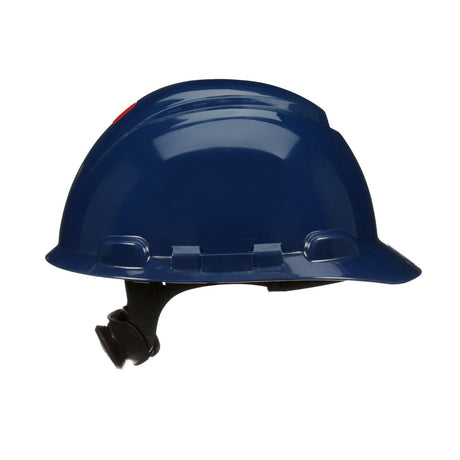 3M H-710SFR-UV SecureFit Navy Blue Non-Vented Cap Style Safety Helmet with Uvicator Sensor, 4-Point Ratchet Suspension, HDPE, ANSI Z89.1 (7100240005)  - (20 Pack) - 4