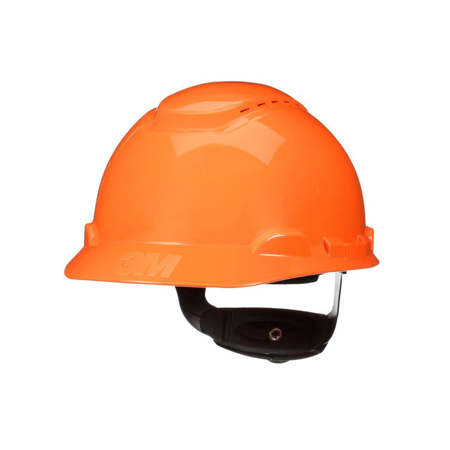3M H-706SFV-UV SecureFit Cap Style Hard Hat, Orange, Vented, Uvicator Sensor, 4-Point Ratchet Suspension, ANSI Z89.1 (7100240008)  - (20Pack)