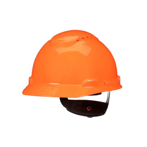 3M H-707SFV-UV SecureFit Hard Hat, Hi-Vis Orange, Vented Cap Style, UVicator Sensor, 4-Point Ratchet Suspension, ANSI Z89.1, Medium (7100240009)  - (20 Pack)