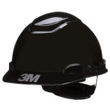 3M H-712SFV-UV SecureFit Hard Hat, Black, Vented Cap Style Safety Helmet with Uvicator Sensor, 4-Point Pressure Diffusion Ratchet Suspension, ANSI Z89.1, Medium (7100240011)  - (20Pack)