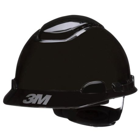 3M H-712SFV-UV SecureFit Hard Hat, Black, Vented Cap Style Safety Helmet with Uvicator Sensor, 4-Point Pressure Diffusion Ratchet Suspension, ANSI Z89.1, Medium (7100240011)  - (20Pack)