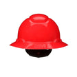 3M H-805SFR-UV SecureFit Full Brim Hard Hat, Red, Non-Vented with Uvicator Sensor and 4-Point Ratchet Suspension (7100240013)  - (20Pack)