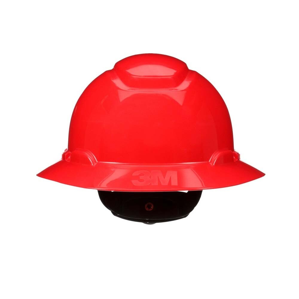3M H-805SFR-UV SecureFit Full Brim Hard Hat, Red, Non-Vented with Uvicator Sensor and 4-Point Ratchet Suspension (7100240013)  - (20Pack)