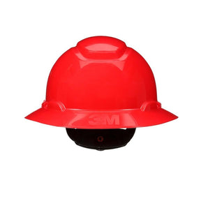 3M H-805SFR-UV SecureFit Full Brim Hard Hat, Red, Non-Vented with Uvicator Sensor and 4-Point Ratchet Suspension (7100240013)  - (20Pack)
