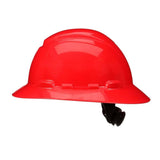 3M H-805SFR-UV SecureFit Full Brim Hard Hat, Red, Non-Vented with Uvicator Sensor and 4-Point Ratchet Suspension (7100240013)  - (20Pack) - 3