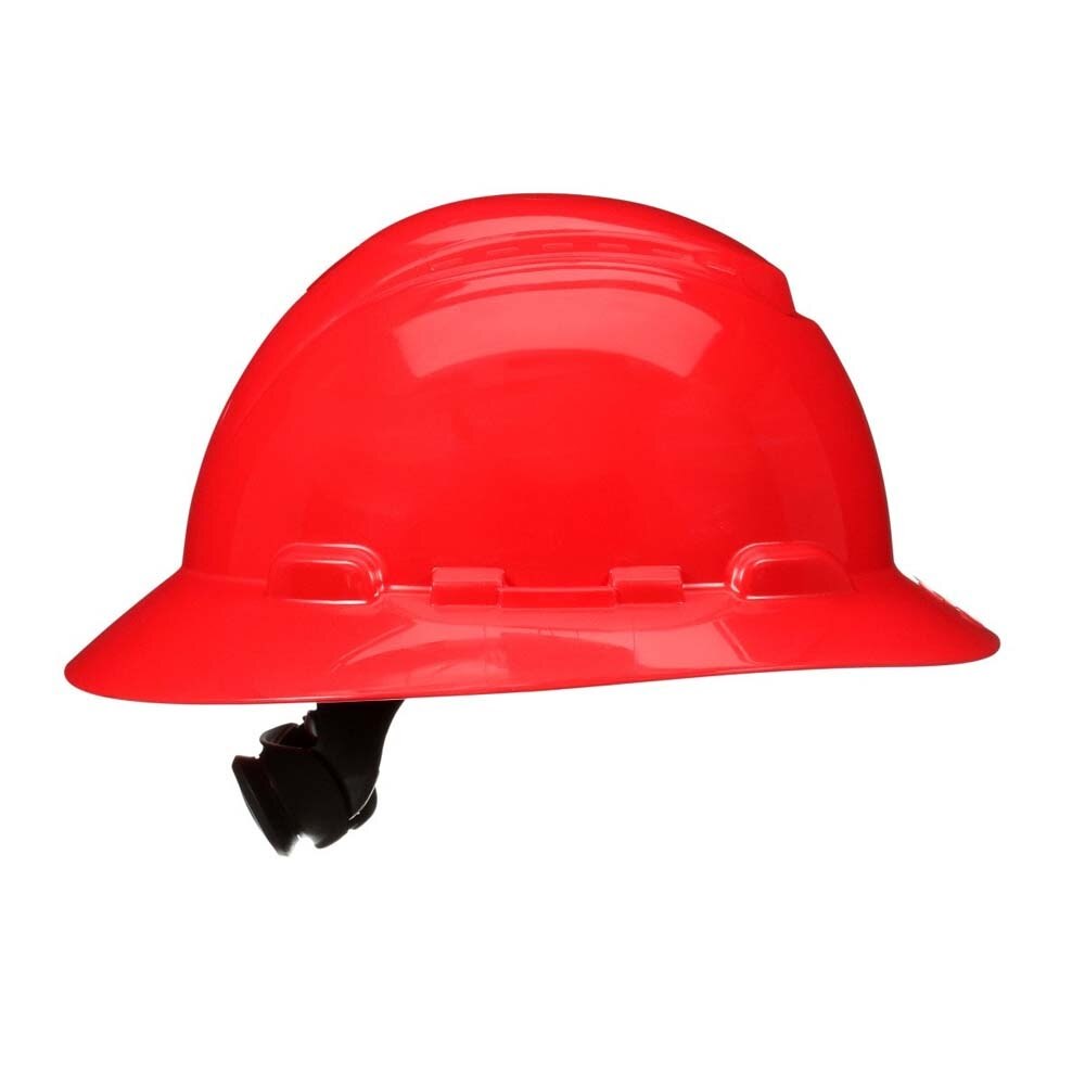3M H-805SFR-UV SecureFit Full Brim Hard Hat, Red, Non-Vented with Uvicator Sensor and 4-Point Ratchet Suspension (7100240013)  - (20Pack) - 4