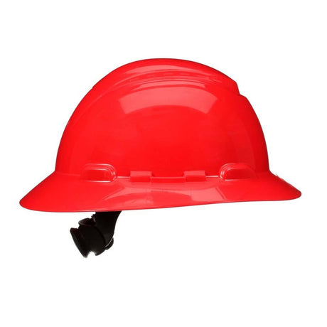 3M H-805SFR-UV SecureFit Full Brim Hard Hat, Red, Non-Vented with Uvicator Sensor and 4-Point Ratchet Suspension (7100240013)  - (20Pack) - 4