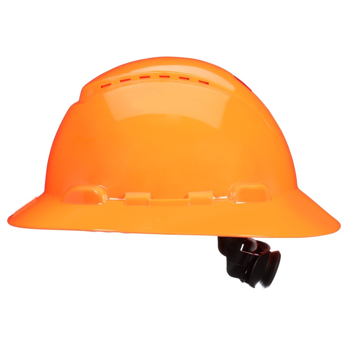 3M SecureFit Full Brim Hard Hat, Hi-Vis Orange, 4-Pt Pressure Diffusion Ratchet Suspension with UVicator (H-807SFV-UV) (7100240023)  - (20Pack) - 2