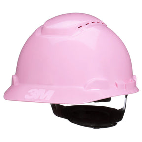 3M H-713SFV-UV SecureFit Cap Style Hard Hat, Pink, Vented, Uvicator Sensor, 4-Point Ratchet Suspension, ANSI Z89.1, Medium (7100240026)  - (20 Pack)