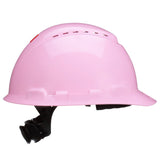 3M H-713SFV-UV SecureFit Cap Style Hard Hat, Pink, Vented, Uvicator Sensor, 4-Point Ratchet Suspension, ANSI Z89.1, Medium (7100240026)  - (20 Pack) - 2