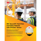 3M H-713SFV-UV SecureFit Cap Style Hard Hat, Pink, Vented, Uvicator Sensor, 4-Point Ratchet Suspension, ANSI Z89.1, Medium (7100240026)  - (20 Pack) - 6