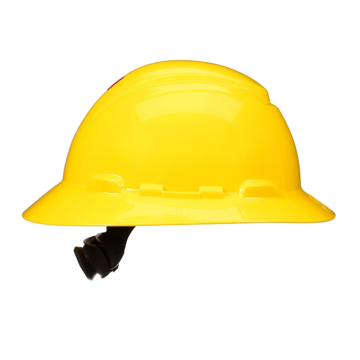3M H-802SFR-UV SecureFit Full Brim Hard Hat, Yellow, Non-Vented, 4-Point Pressure Diffusion Ratchet Suspension, with UVicator Sensor (7100240029)  - (20 Pack) - 4
