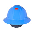 3M SecureFit Full Brim Hard Hat, Blue, Non-Vented, 4-Point Pressure Diffusion Ratchet Suspension, with UVicator, HDPE, ANSI Z89.1 (H-803SFR-UV) (7100240030)  - (20Pack)
