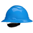 3M H-803SFV-UV SecureFit Full Brim Hard Hat, Blue, Vented, 4-Point Pressure Diffusion Ratchet Suspension, UVicator (7100240031)  - (20 Pack)