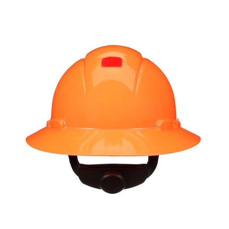 3M H-807SFR-UV SecureFit Full Brim Hard Hat , H-Vis Orange, 4-Point Pressure Diffusion Ratchet Suspension with UVicator (7100240033)  - (20Pack) - 2
