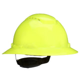 3M H-809SFV-UV SecureFit Full Brim Hard Hat with UVicator Sensor, Vented, Hi-Vis Yellow, 4-Point Pressure Diffusion Ratchet Suspension, ANSI Z89.1 (7100240035)  - (20 Pack)