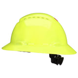 3M H-809SFV-UV SecureFit Full Brim Hard Hat with UVicator Sensor, Vented, Hi-Vis Yellow, 4-Point Pressure Diffusion Ratchet Suspension, ANSI Z89.1 (7100240035)  - (20 Pack) - 2