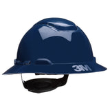 3M SecureFit Full Brim Hard Hat, Vented with UVicator Sensor, Navy Blue, 4-Pt Pressure Diffusion Ratchet Suspension, Medium (H-810SFV-UV) (7100240036)  - (20Pack)