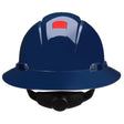3M SecureFit Full Brim Hard Hat, Navy Blue, Non-Vented, UVicator Sensor, 4-Point Pressure Diffusion Ratchet Suspension, ANSI Z89.1 (H-810SFR-UV) (7100240037)  - (20Pack)