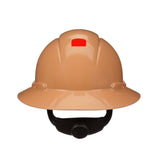 3M H-811SFR-UV SecureFit non-vented full brim safety helmet with Uvicator sensor and 4-point ratchet suspension (Tan) (7100240038)  - (20Pack)