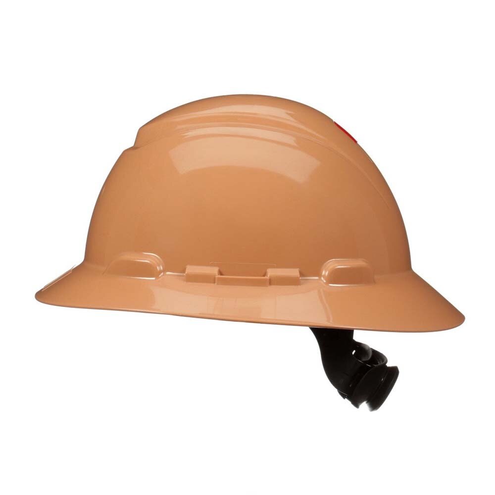 3M H-811SFR-UV SecureFit non-vented full brim safety helmet with Uvicator sensor and 4-point ratchet suspension (Tan) (7100240038)  - (20Pack) - 4