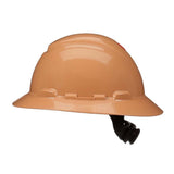 3M H-811SFR-UV SecureFit non-vented full brim safety helmet with Uvicator sensor and 4-point ratchet suspension (Tan) (7100240038)  - (20Pack) - 4