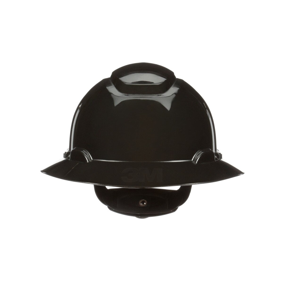 3M SecureFit Full Brim Hard Hat, Black, 4-Point Pressure Diffusion Ratchet Suspension, with Uvicator (H-812SFR-UV) (7100240039)  - (20Pack) - 2