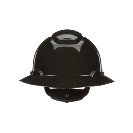 3M SecureFit Full Brim Hard Hat, Black, 4-Point Pressure Diffusion Ratchet Suspension, with Uvicator (H-812SFR-UV) (7100240039)  - (20Pack) - 2