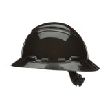 3M SecureFit Full Brim Hard Hat, Black, 4-Point Pressure Diffusion Ratchet Suspension, with Uvicator (H-812SFR-UV) (7100240039)  - (20Pack) - 5