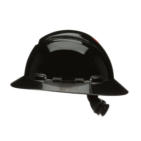 3M H-812SFV-UV SecureFit Full Brim Hard Hat, Black, Vented, 4-Point Pressure Diffusion Ratchet Suspension with UVicator Sensor (7100240040)  - (20 Pack) - 2