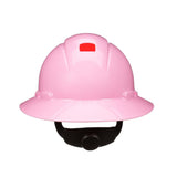3M SecureFit Full Brim Hard Hat, Pink, Non-Vented, 4-Point Pressure Diffusion Ratchet Suspension, Uvicator (H-813SFR-UV) (7100240041)  - (20Pack) - 2