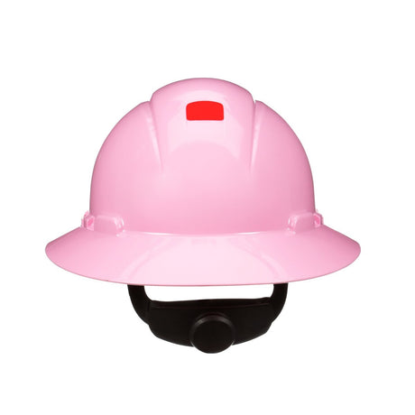 3M SecureFit Full Brim Hard Hat, Pink, Non-Vented, 4-Point Pressure Diffusion Ratchet Suspension, Uvicator (H-813SFR-UV) (7100240041)  - (20Pack) - 2