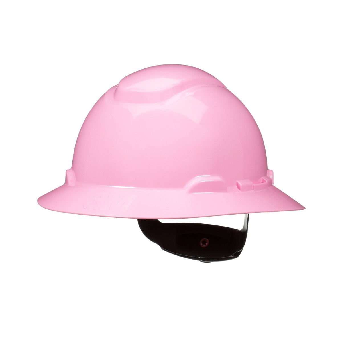 3M SecureFit Full Brim Hard Hat, Pink, Non-Vented, 4-Point Pressure Diffusion Ratchet Suspension, Uvicator (H-813SFR-UV) (7100240041)  - (20Pack) - 3