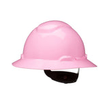 3M SecureFit Full Brim Hard Hat, Pink, Non-Vented, 4-Point Pressure Diffusion Ratchet Suspension, Uvicator (H-813SFR-UV) (7100240041)  - (20Pack) - 3