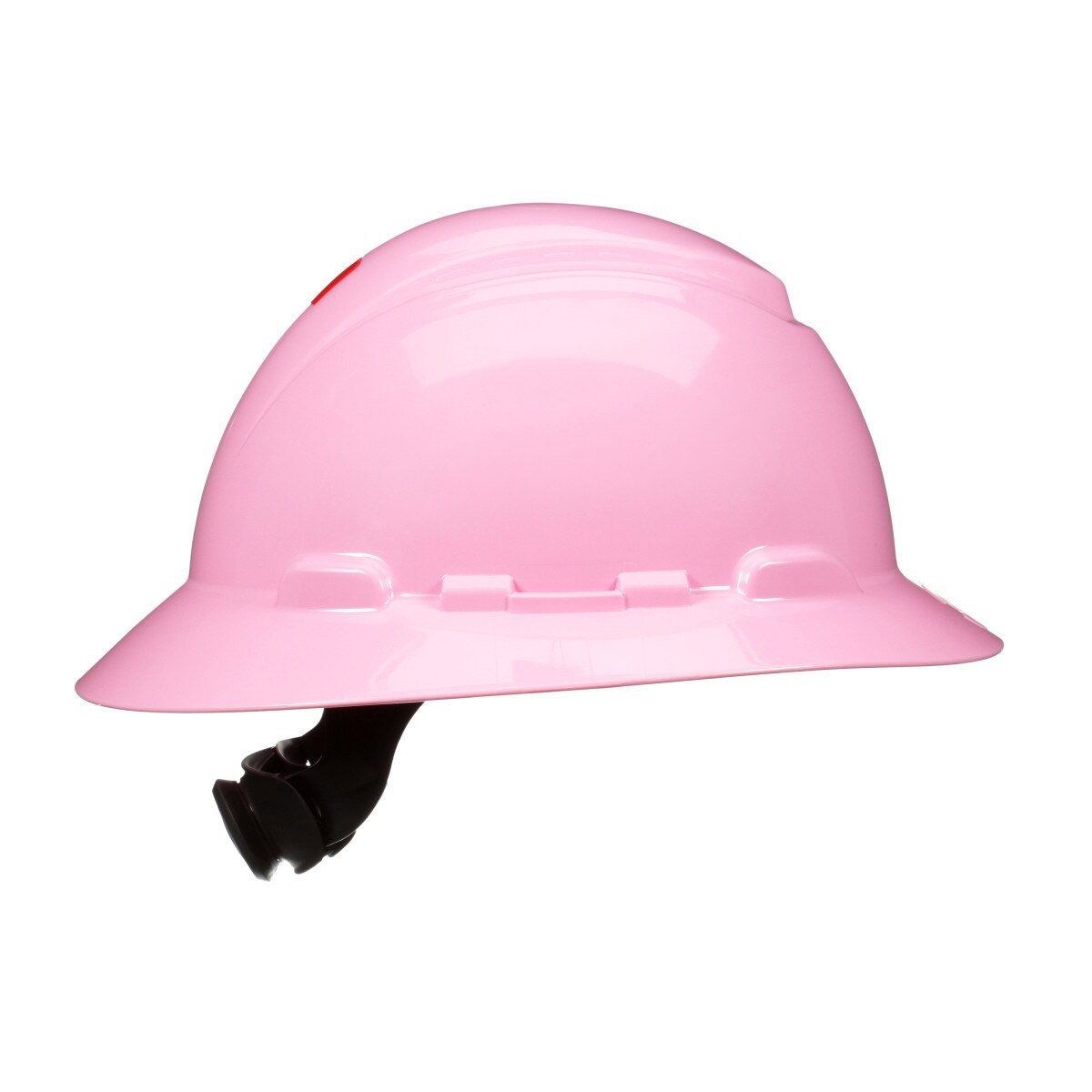 3M SecureFit Full Brim Hard Hat, Pink, Non-Vented, 4-Point Pressure Diffusion Ratchet Suspension, Uvicator (H-813SFR-UV) (7100240041)  - (20Pack) - 4