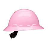 3M SecureFit Full Brim Hard Hat, Pink, Non-Vented, 4-Point Pressure Diffusion Ratchet Suspension, Uvicator (H-813SFR-UV) (7100240041)  - (20Pack) - 4