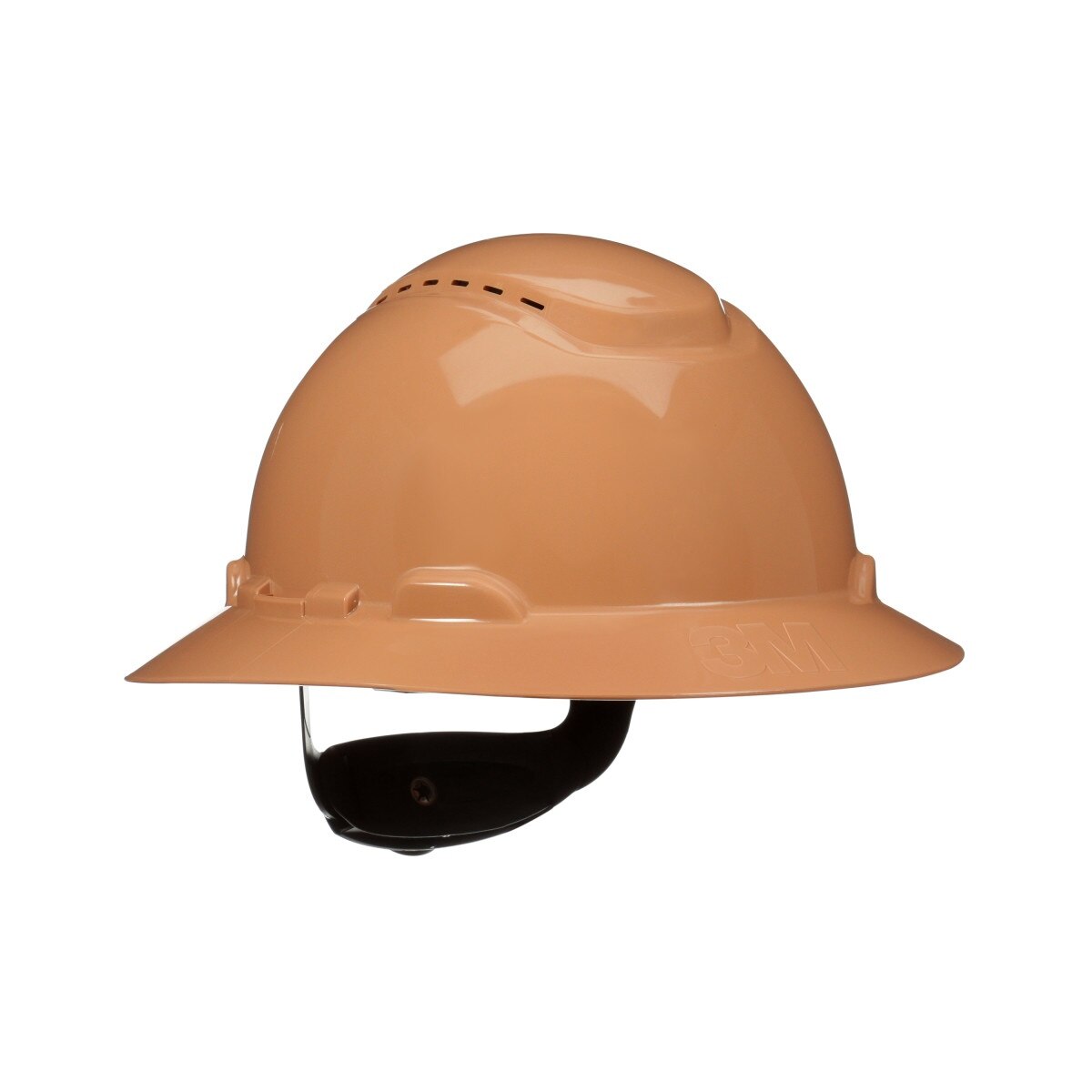 3M H-811SFV-UV SecureFit Full Brim Hard Hat, Tan, Vented, 4-Point Pressure Diffusion Ratchet Suspension with UVicator Sensor (7100240042)  - (20 Pack)