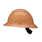 3M H-811SFV-UV SecureFit Full Brim Hard Hat, Tan, Vented, 4-Point Pressure Diffusion Ratchet Suspension with UVicator Sensor (7100240042)  - (20 Pack) - 2