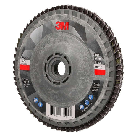 3M 769F Flap Disc 40+ YF-weight T27 Quick Change 4-1/2 in x 5/8 in-11 (7100242989) - 2