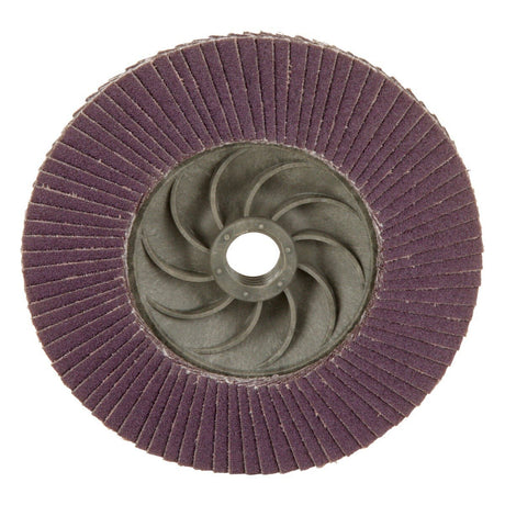 3M 769F Flap Disc, T29 Quick Change, Precision Shaped Ceramic, 120+, Purple, 4-1/2 in x 5/8 in-11 (7100242990)  - (10Pack) - 5